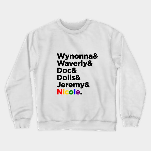 Wynonna Earp and the gang tshirt Crewneck Sweatshirt by Maudeline